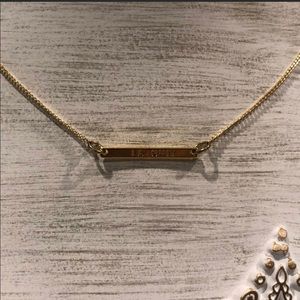 Gold bar necklace
